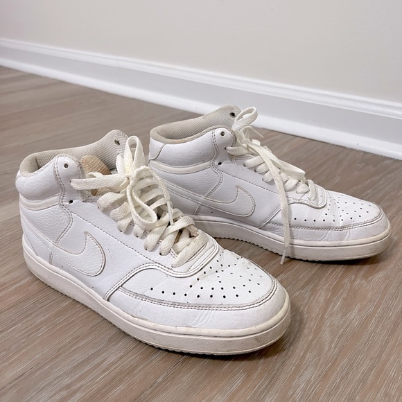 White Nike Mid rise sneakers, size 8 women’s - Picture 2 of 4